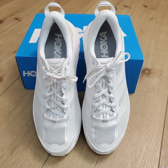 Hoka ONE ONE Mens 11.5/Womens 12.5 Mafate Speed 2 White /Lunar Rock 1126851/WLRC main image 9